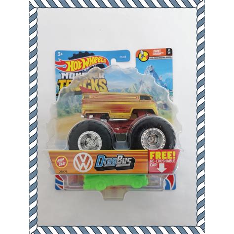 Hot Wheels Monster Trucks Volkswagen Drag Bus Shopee Malaysia