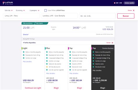 Vuelos directos de Lima a Londres cuánto es su precio y horarios de la