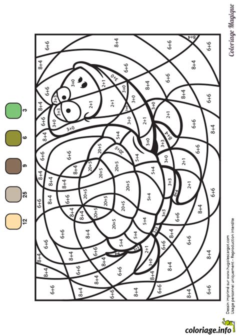 Coloriage Magique Addition 54 Dessin Magique Addition à Imprimer