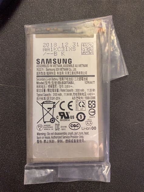 Battery Eb Bg970abu For Samsung Galaxy S10e Sm G970 Sm G970u Replacement 3100mah Ebay