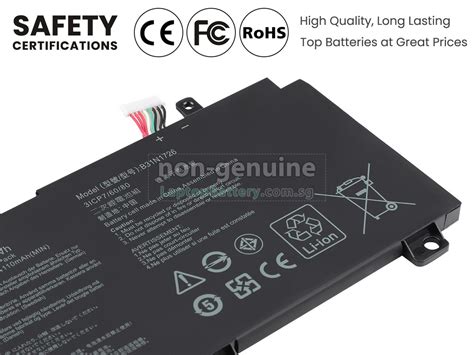 Battery for Asus B31N1726,replacement Asus B31N1726 laptop battery from ...