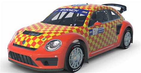 Yellow Orange VOLKSWAGEN BEETLE GLOBAL RALLYCROSS LITE By Andrew