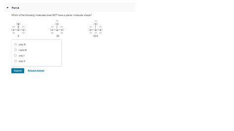 Solved Part A Which of the following molecules does NOT have | Chegg.com