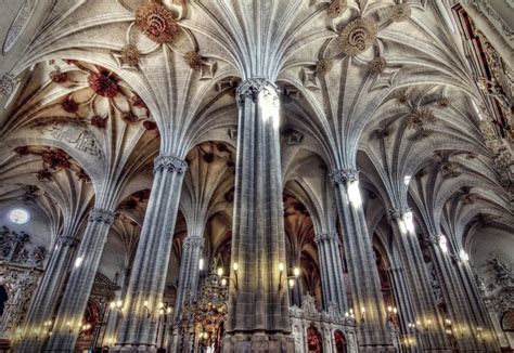 Interior Of The Cathedral Of La Seo Zaragoza Spain Zaragoza