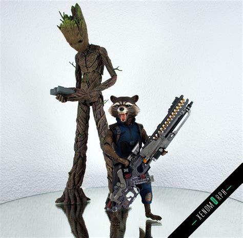 Hot Toys Groot Rocket Avengers Infinity War 1 6 MMS476 Photo