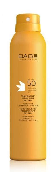 BABE vandeniui atspari apsauginė dulksna nuo saulės SUNSCREEN WET SKIN SPF ml Camelia
