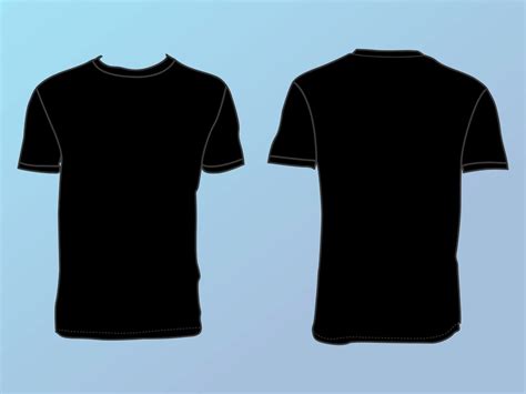 basic  shirt template vector art graphics freevectorcom