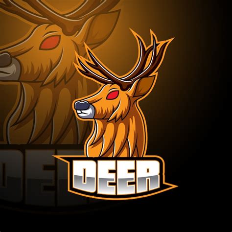 Premium Vector Deer Esport Mascot Logo