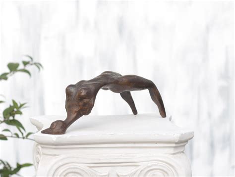 Art Deco Statue Naked Woman Original Modern Sculpture Bronze Etsy Ireland