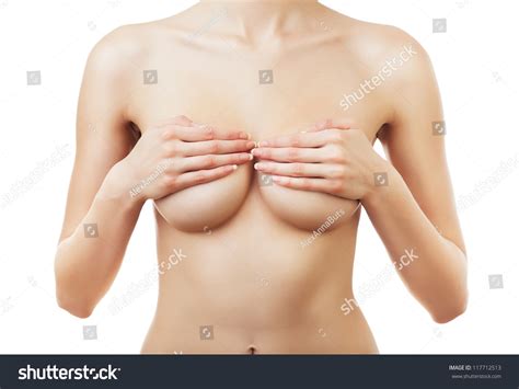 Naked Woman Hands On Breasts On Stock Photo 117712513 Shutterstock