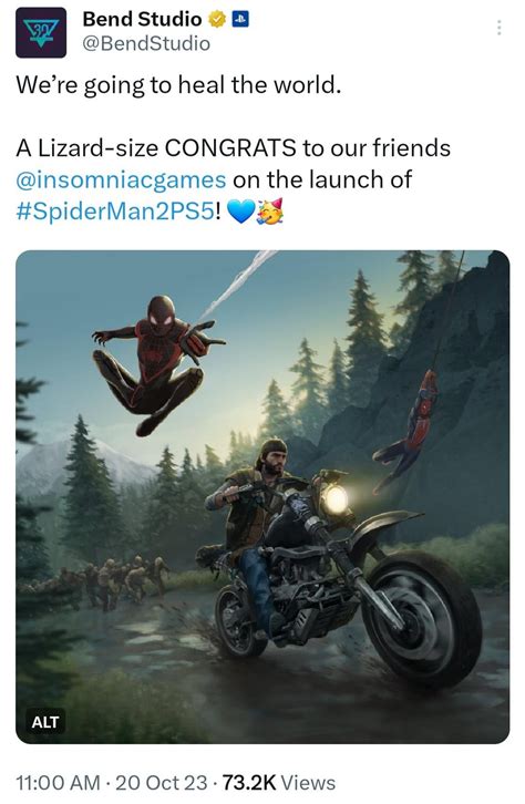 Playstation studios celebrating Spider Man 2's release: : r ...