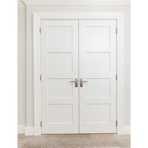 solid core pre hung interior wood pre drilling  panel white primed