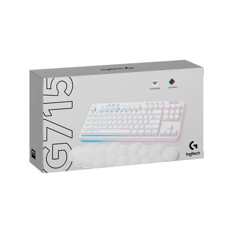 Teclado Gamer Logitech G715 Tkl Wireless Mecanical Tactile Rgb White