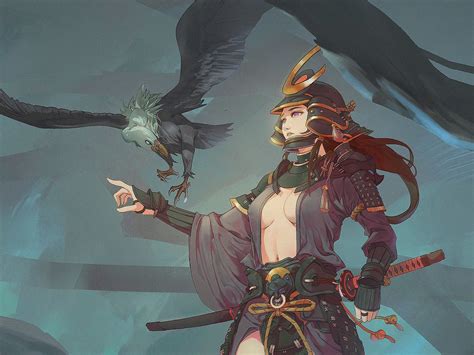 日本女武士 壁外 站酷zcool