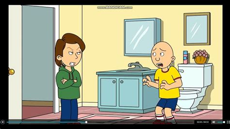 Caillou Gets Grounded For Everythinggrounded Youtube