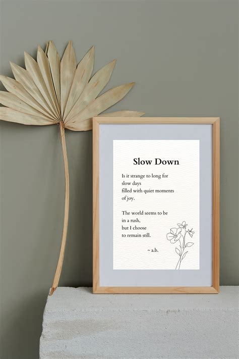 Short Poem Life Slow Down Life Short Poem Life Digital Poem Life