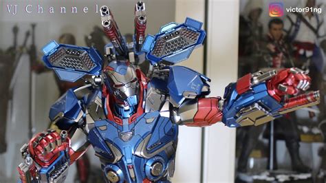 Unboxing 开箱 K Hot Toys Diecast Iron Patriot 复仇者联盟 终局之战 合金钢铁爱国者 hottoys Collection YouTube