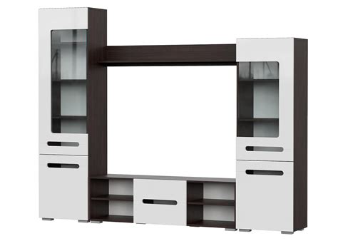 Гостиная «МГС 6» Венге / Белый глянец – купить в магазине Парк Мебели ...