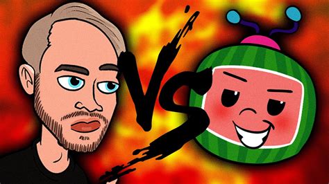 PewDiePie Vs Cocomelon (Rap Battle) - Party in Backyard | Shazam