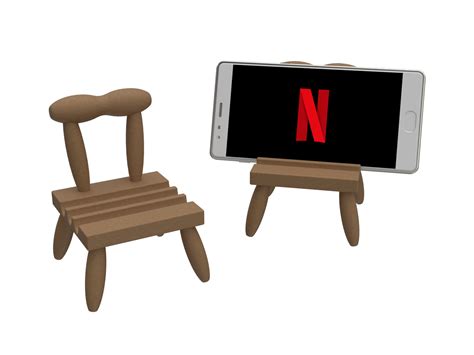 Phone Stand Chair Classic Wooden Furniture By Ziofester Makerworld