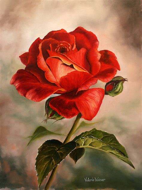 Realistic Red Rose Oil Painting | ubicaciondepersonas.cdmx.gob.mx