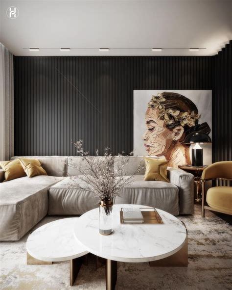 warm tones   contemporary living room autocad photoshop interior