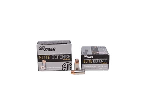Sig Sauer Elite V Crown 9mm 147 Grain Subsonic Jhp 20 Rounds Box