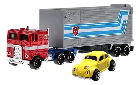 Kit Hot Wheels Transformers Bumblebee E Optimus Prime Mattel Cor Hxh Optimus Prime