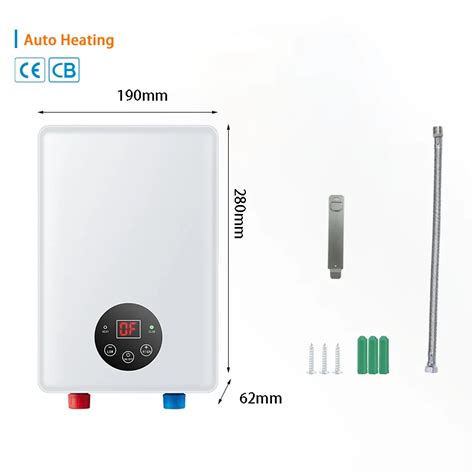 3500w Mini Instant Electric Tankless Hot Water Heater Shower Bathroom Electric Hot Water Heater