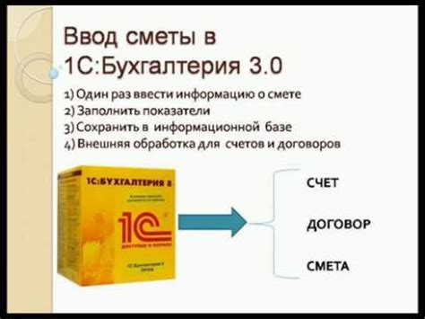 1с бухгалтерия смета. Ввод сметы в 1С:Бухгалтерия 3.0 - YouTube