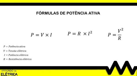 Formula Para Calcular A Potencia Eletrica Design Talk