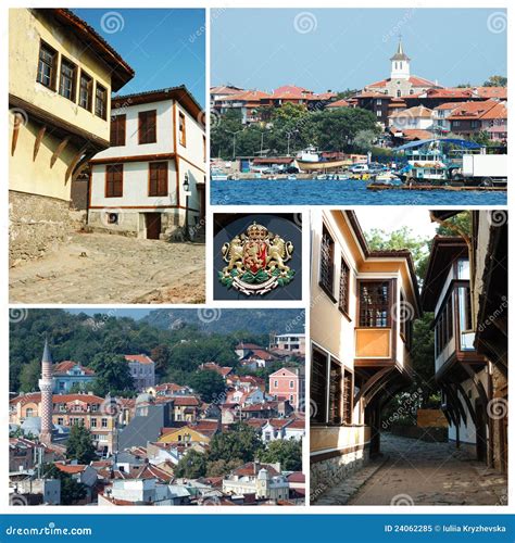 Collage of Bulgarian Landmarks Stock Image - Image of historical
