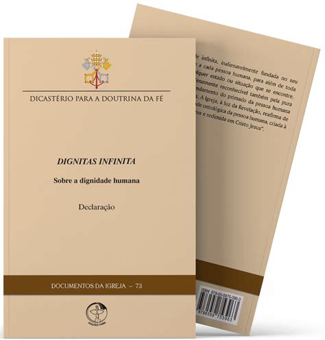 Deixa De Ter Dignidade - Declaração Dignitas Infinita - Sobre a dignidade humana - Documentos da ...