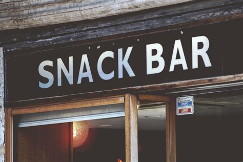 Snack Bar Sign