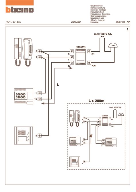 Get 18 Schema Elettrico Citofono Bticino Terraneo 334002