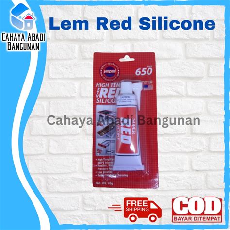 Jual Lem High Temp Red Silicone Usa Gr Sealant Paking Gasket