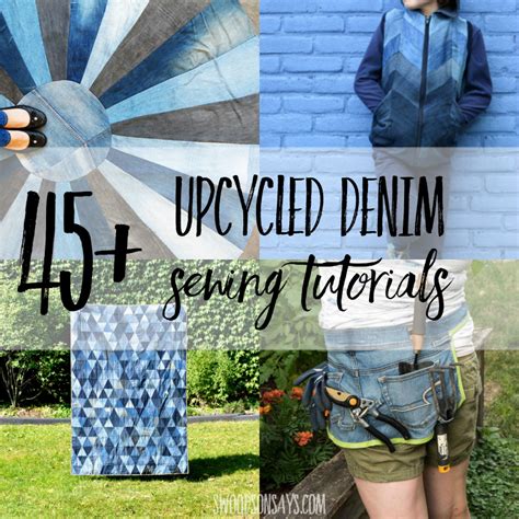 What To Do With Old Jeans 45 Upcycle Sewing Tutorials Artofit