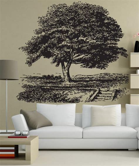 Big Oak Tree Wall Decal Tree Sticker For Bedroom 409 Hojas