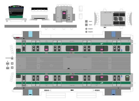 E233系7000番台 ペーパークラフト | 模型工房K-702