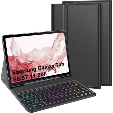 Pour Samsung Galaxy Tab S S Qwertz Clavier Couleurs Clair