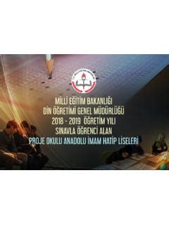 DİN ÖĞRETİMİ GENEL MÜDÜRLÜĞÜNE BAĞLI d n 214 ret m genel m 220 d