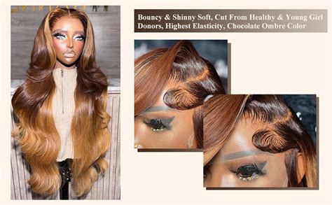 Amazon 200 Density 13x6 Honey Blonde Body Wave Lace Front Wigs