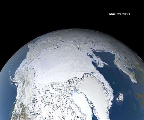 Nasa Finds Arctic Winter Sea Ice Tied For Th Lowest On Record