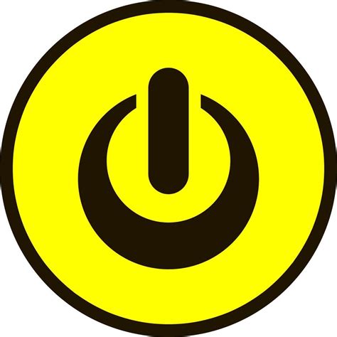 button turn icon isolated stencil technology clipart  vector