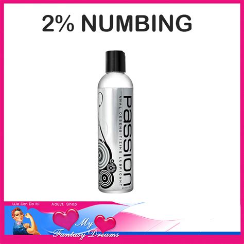 Passion Anal Numbing 2 De Sensitising Water Based Slick Lubricant