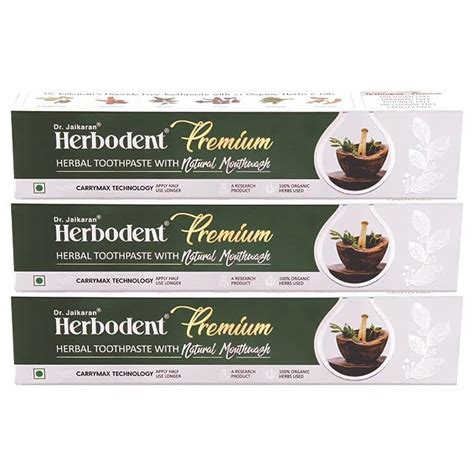 Buy Dr Jaikaran Herbodent Premium Complete Herbal Oral Care Toothpaste And Immunity With Goodness