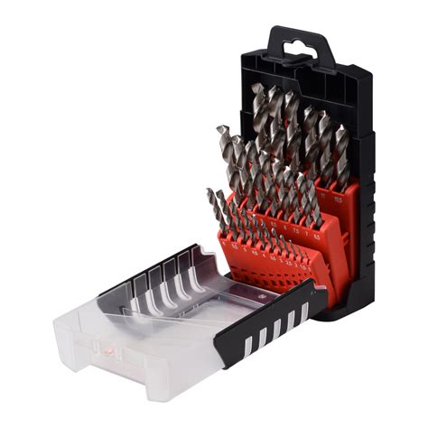 25 PCS 1 13mm Silver Twist Drill Bit Set For Metal Drilling China