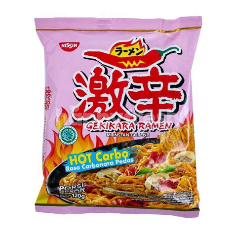 Jual Nissin Gekikara Ramen Hot Carbo Hot Mushroom HOt Chicken 120 Gram Mie Goreng Pedas Korea