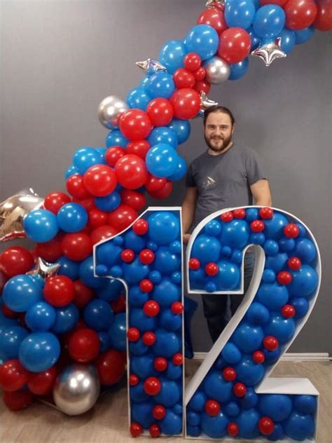 Como Hacer Números Con Globos Usando La Técnica Mosaico 7A5