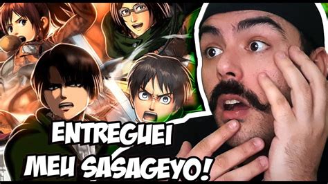 React Rap Da Tropa De Exploração Attack On Titan Asas Da